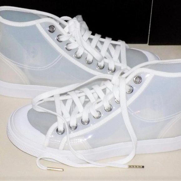 adidas Shoes - Adidas Nizza Hi Jelly Translucent Size 7.5 White & Clear High-Top Sneakers